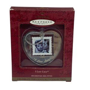 Vtg Hallmark Keepsake Ornament I Love Lucy Celebrate The Century Heart 1999